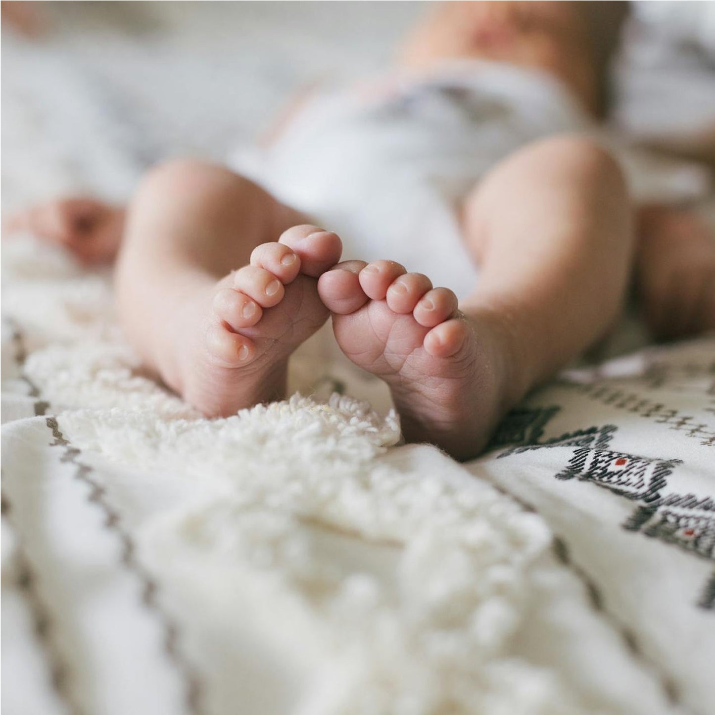 Organic Baby Swaddle Blanket – Giada Floral | Gentle Comfort for Newborns