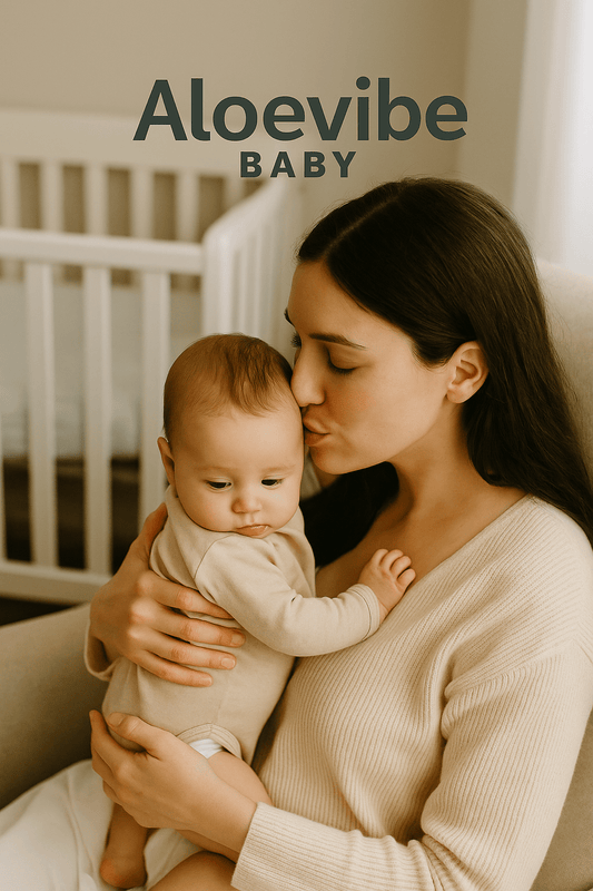 AloeVibe Baby Essential Starter Pack – organic wipes, wash & diaper balm for newborn care