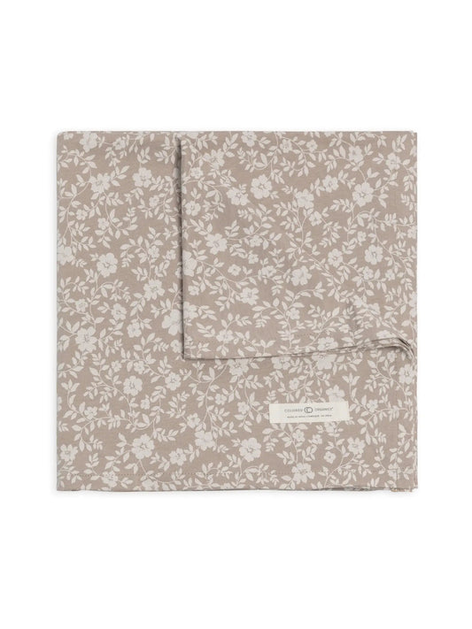 Nicola Floral / Beige swaddle — soft, organic cotton comfort for newborns 🌿