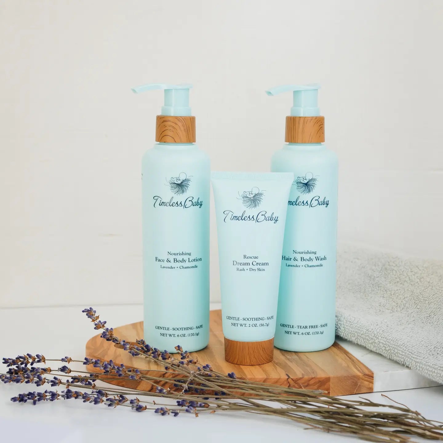 [AloeVibe Baby] + [Type of Product or Pack] + [Key Ingredients or Features] + [Usage or Benefit]Timeless Baby Bundle – Organic Luxury Essentials for Little Ones