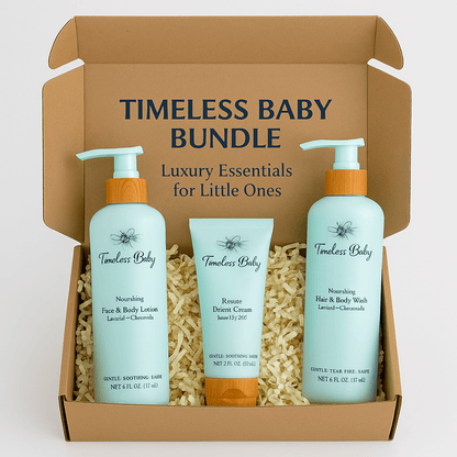 [AloeVibe Baby] + [Type of Product or Pack] + [Key Ingredients or Features] + [Usage or Benefit]Timeless Baby Bundle – Organic Luxury Essentials for Little Ones