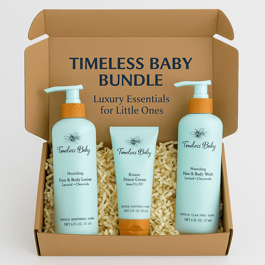 [AloeVibe Baby] + [Type of Product or Pack] + [Key Ingredients or Features] + [Usage or Benefit]Timeless Baby Bundle – Organic Luxury Essentials for Little Ones